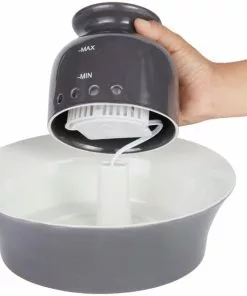 Frisco Ceramic Dog & Cat Fountain, Gray, 64-oz -The Frisco Store 297218 PT3. SY630 V1633549288