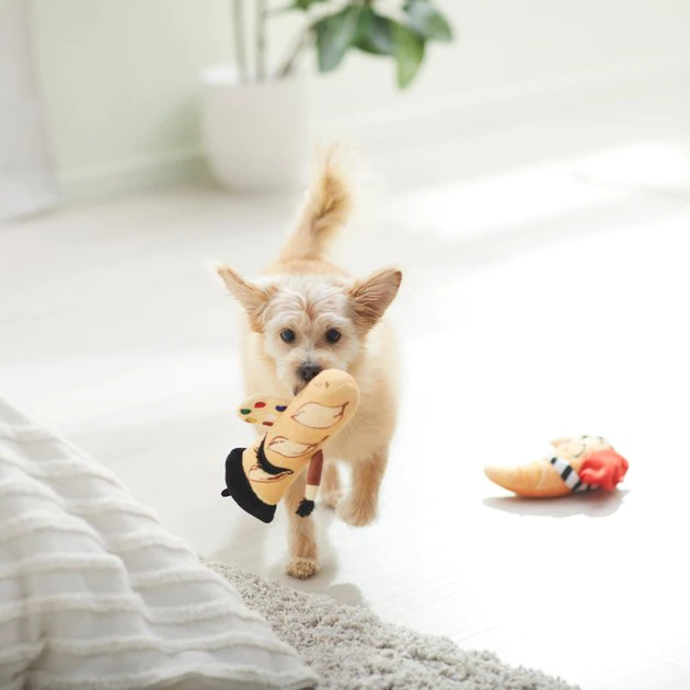 Frisco Brunch French Croissant & Baguette Plush Squeaky Dog Toy, 2 count 5 Frisco Brunch French Croissant & Baguette Plush Squeaky Dog Toy, 2 count - Image 3