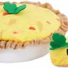 Frisco Brunch Quiche 2-in-1 Plush Squeaky Dog Toy