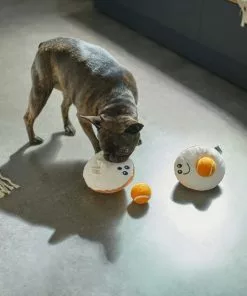 Frisco Brunch Egg in Hole 2-in-1 Plush with Tennis Ball Dog Toy -The Frisco Store 297254 PT2. SY630 V1642089027