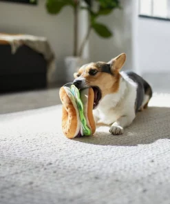 Frisco Brunch Bagel with Lox Plush Squeaky Dog Toy -The Frisco Store 297256 PT2. SY630 V1642089185