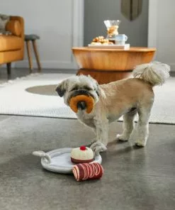 Frisco Brunch Pastry Tray Plush Squeaky Dog Toy, 4 count -The Frisco Store 297262 PT3. SY630 V1642087931