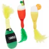 Frisco Brunch Bottomless Mimosas Plush Cat Toy with Catnip, 3 count -The Frisco Store 297288 MAIN. SY630 V1642086393