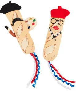 Frisco Brunch French Baguette Plush Cat Toy with Catnip, 2 count