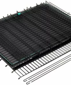 Frisco Heavy Duty Enhanced Lock Sliding Double Door Fold & Carry Wire Dog Crate & Mat Kit, 54 inch -The Frisco Store 297463 PT3. SY630 V1633115391