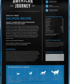 American Journey||Frisco American Journey Salmon Recipe Grain-Free Dry Cat Food, 12-lb bag + Frisco Step-In Cat Scratcher Toy with Catnip, Tropical Palms -The Frisco Store 297820 PT2. SY630 V1623251849