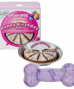 Frisco||The Lazy Dog Cookie Co. Frisco Birthday TPR Bone Dog Toy, Purple, Large + The Lazy Dog Cookie Co. Happy Birthday Pup-PIE Dog Treat, Girl