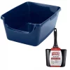 Nature's Miracle||Frisco Nature's Miracle Just For Cats Litter Scoop & Caddy + Frisco High Sided Cat Litter Box, Navy, Extra Large 24-in -The Frisco Store 297978 MAIN. SY630 V1621301236