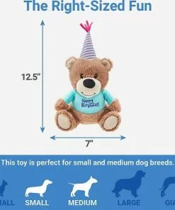 Frisco||The Lazy Dog Cookie Co. Frisco Plush Birthday Bear with Striped Hat Dog Toy + The Lazy Dog Cookie Co. Happy Birthday Pup-PIE Dog Treat, Boy -The Frisco Store 297994 PT2. SY630 V1621299738