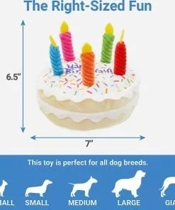Frisco||The Lazy Dog Cookie Co. Frisco Plush Squeaking Birthday Cake Dog Toy, Small/Medium + The Lazy Dog Cookie Co. Happy Birthday Pup-PIE Dog Treat, Boy 10 Frisco||The Lazy Dog Cookie Co. Frisco Plush Squeaking Birthday Cake Dog Toy, Small/Medium + The Lazy Dog Cookie Co. Happy Birthday Pup-PIE Dog Treat, Boy -The Frisco Store 297998 PT2. SY630 V1623253341