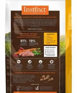 Instinct||Frisco Instinct Original Grain-Free Recipe with Real Chicken Freeze-Dried Raw Coated Dry Cat Food, 11-lb bag + Frisco Colorful Springs Cat Toy, 10 count -The Frisco Store 298146 PT2. SY630 V1623199359