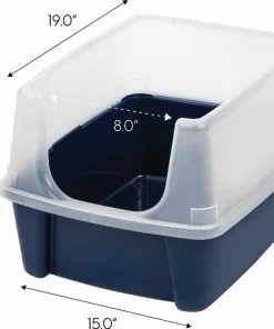 Frisco||IRIS Frisco Plastic Litter Scooper with Caddy + IRIS Open Top Litter Box with Shield -The Frisco Store 298166 PT5. SY630 V1623196667