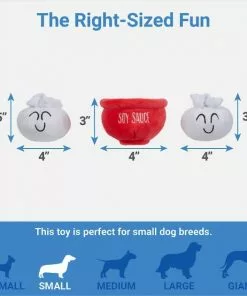 Frisco Dumpling Hide & Seek Puzzle Plush Squeaky Dog Toy, 4 count 8 Frisco Dumpling Hide & Seek Puzzle Plush Squeaky Dog Toy, 4 count -The Frisco Store 298881 PT2. SY630 V1640883705