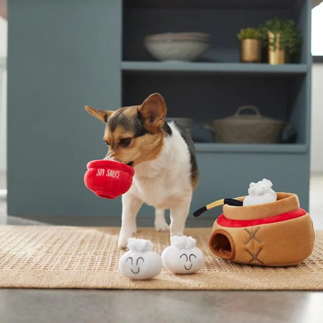 Frisco Dumpling Hide & Seek Puzzle Plush Squeaky Dog Toy, 4 count 6 Frisco Dumpling Hide & Seek Puzzle Plush Squeaky Dog Toy, 4 count - Image 4