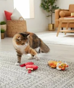 Frisco Lantern & Tiger Plush Kicker Cat Toy with Catnip -The Frisco Store 298899 PT3. SY630 V1640268996