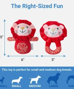 Frisco Lions Plush Squeaky Puppy Toy, 2 count -The Frisco Store 298935 PT1. SY630 V1640284898