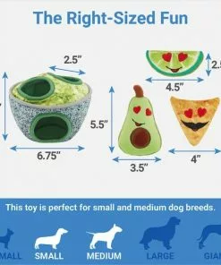 Frisco Guacamole Bowl Hide & Seek Puzzle Plush Squeaky Dog Toy -The Frisco Store 298941 PT1. SY630 V1640284888