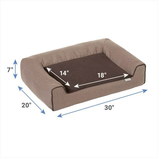 Frisco Herringbone Modern Couch Dog & Cat Bed 4 Frisco Herringbone Modern Couch Dog & Cat Bed - Image 2
