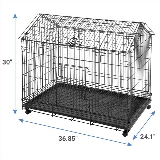 Frisco Wire Small Pet House Shaped Cage 4 Frisco Wire Small Pet House Shaped Cage - Image 2