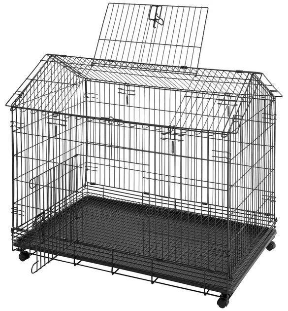 Frisco Wire Small Pet House Shaped Cage 5 Frisco Wire Small Pet House Shaped Cage - Image 3