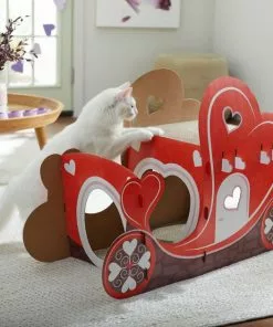 Frisco Love Carriage Cardboard Cat House, 2-Story -The Frisco Store 301565 PT3. SY630 V1638987431