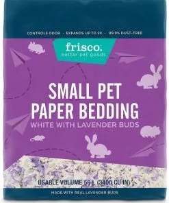 Frisco Corner Litter Box, Navy, X-Small + Small Animal Bedding, Lavender -The Frisco Store 301914 PT5. SY630 V1644966383