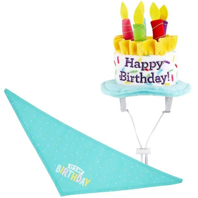 Frisco Birthday B&ana, X-Small/Small + Dog & Cat Hat, X-Small/Small 3 Frisco Birthday B&ana, X-Small/Small + Dog & Cat Hat, X-Small/Small