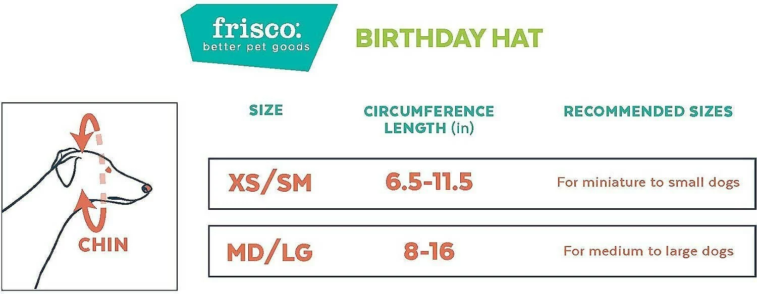 Frisco Birthday B&ana, X-Small/Small + Dog & Cat Hat, X-Small/Small 11 Frisco Birthday B&ana, X-Small/Small + Dog & Cat Hat, X-Small/Small - Image 9
