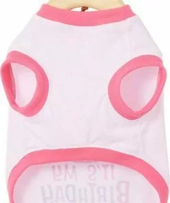 Frisco Birthday Cake Hat, Medium/Large + Dog & Cat T-Shirt, Pink -The Frisco Store 302384 PT6. SY630 V1623038857