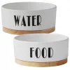 Frisco Ceramic Dog & Cat Water + Food Bowl with Wood Base 2 Frisco Ceramic Dog & Cat Water + Food Bowl with Wood Base -The Frisco Store 302414 MAIN. SY630 V1623064349