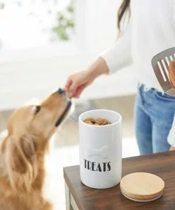 Frisco Ceramic Dog Bowl with Wood Base, 2.5 Cups + Treat Jar, 4 Cups 19 Frisco Ceramic Dog Bowl with Wood Base, 2.5 Cups + Treat Jar, 4 Cups -The Frisco Store 302418 PT8. SY630 V1623046043
