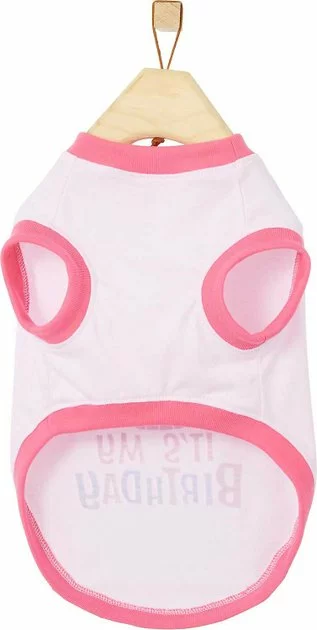 Frisco Confetti Birthday Hat, Small/Medium + Dog & Cat T-Shirt, Pink 9 Frisco Confetti Birthday Hat, Small/Medium + Dog & Cat T-Shirt, Pink - Image 7