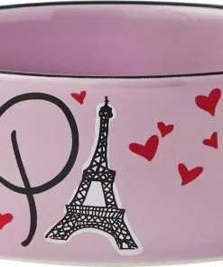 Frisco Paris Non-skid Ceramic Dish, 0.50 Cup + Cat Dish, 1.50 Cup -The Frisco Store 302490 PT5. SY630 V1623048149