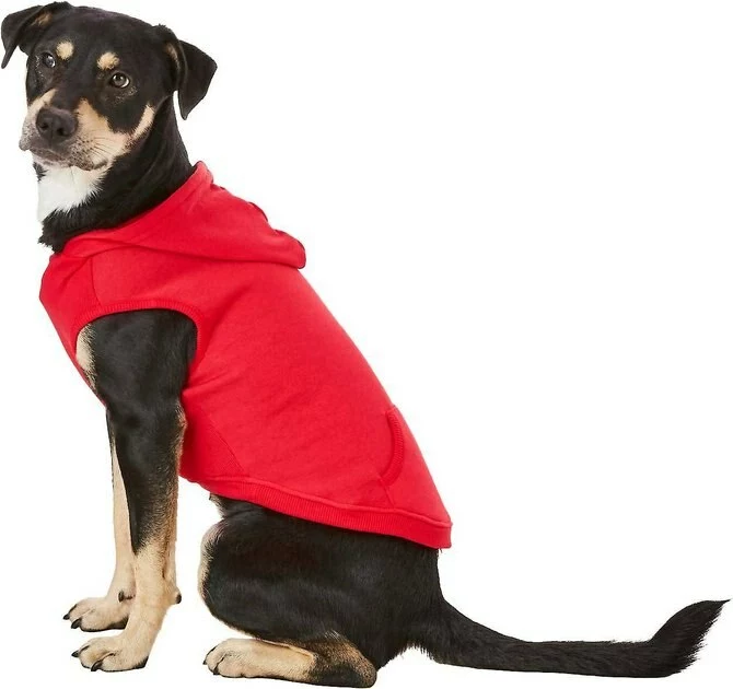 Frisco Basic T-Shirt, Red + Dog & Cat Hoodie, Red 8 Frisco Basic T-Shirt, Red + Dog & Cat Hoodie, Red - Image 6