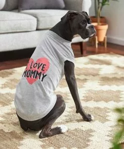 Frisco I Love Daddy + I Love Mommy Dog & Cat T-Shirt, Gray 18 Frisco I Love Daddy + I Love Mommy Dog & Cat T-Shirt, Gray -The Frisco Store 302738 PT7. SY630 V1623041562