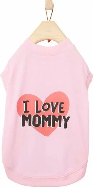 Frisco I Love Daddy + I Love Mommy Dog & Cat T-Shirt, Pink 8 Frisco I Love Daddy + I Love Mommy Dog & Cat T-Shirt, Pink - Image 6