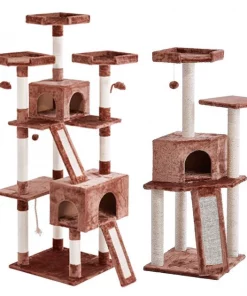 Frisco 52-in + 72-in Faux Fur Tree & Condo