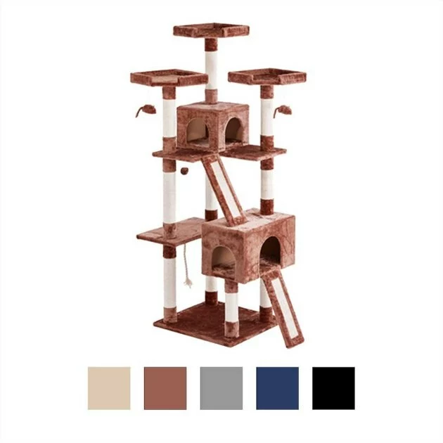 Frisco 52-in + 72-in Faux Fur Tree & Condo 4 Frisco 52-in + 72-in Faux Fur Tree & Condo - Image 2