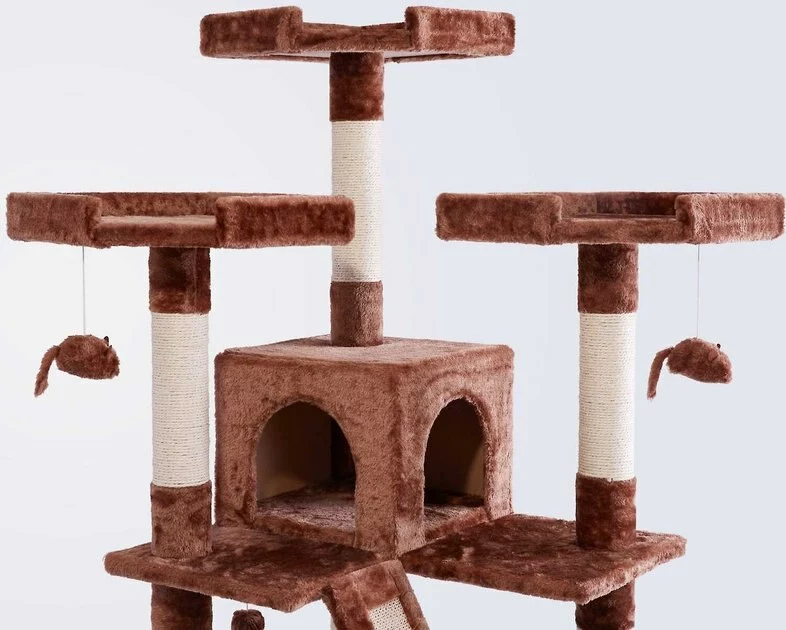 Frisco 52-in + 72-in Faux Fur Tree & Condo 6 Frisco 52-in + 72-in Faux Fur Tree & Condo - Image 4