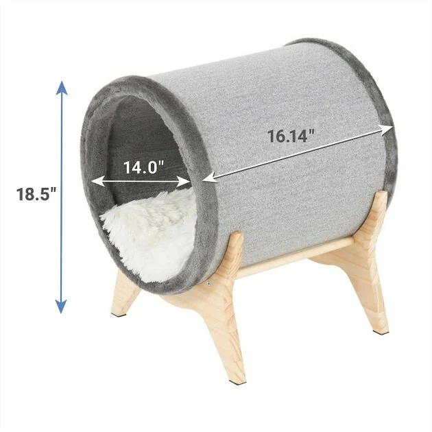 Frisco 62-in Modern Tree & Condo + Modern Tunnel Elevated Cat Bed 9 Frisco 62-in Modern Tree & Condo + Modern Tunnel Elevated Cat Bed - Image 7