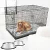 Frisco Fold & Carry Double Door Collapsible Wire Dog Crate & Mat Kit + Stainless Steel Bowl, 4.75-cup, 2 count -The Frisco Store 303424 MAIN. SY630 V1657656797