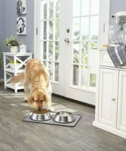 Frisco Fold & Carry Double Door Collapsible Wire Dog Crate & Mat Kit + Stainless Steel Bowl, 4.75-cup, 2 count 17 Frisco Fold & Carry Double Door Collapsible Wire Dog Crate & Mat Kit + Stainless Steel Bowl, 4.75-cup, 2 count -The Frisco Store 303424 PT7. SY630 V1623070670