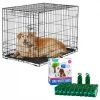 Frisco Fold & Carry Single Door Collapsible Wire Crate & Mat Kit + Refill Dog Poop Bags + 2 Dispensers, Scented, 900 count -The Frisco Store 303432 MAIN. SY630 V1623063747