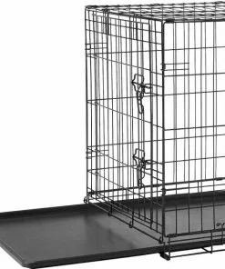 Frisco Fold & Carry Single Door Collapsible Wire Crate, 36 inch + Extra Large Printed Dog Training & Potty Pads, 28 x 34-in, 40 count, Unscented -The Frisco Store 303438 PT1. SY630 V1623040670