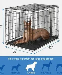 Frisco Heavy Duty Fold & Carry Double Door Collapsible Wire Crate & Mat Kit, + Extra Large Dog Training & Potty Pads, 28 x 34-in, 150 count, Unscented 12 Frisco Heavy Duty Fold & Carry Double Door Collapsible Wire Crate & Mat Kit, + Extra Large Dog Training & Potty Pads, 28 x 34-in, 150 count, Unscented -The Frisco Store 303458 PT2. SY630 V1623166665