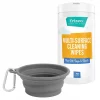 Frisco Silicone Collapsible Travel Bowl with Carabiner, Gray, 1.5 Cups + Pet Toy & Bowl Cleaning Wipes 1 Frisco Silicone Collapsible Travel Bowl with Carabiner, Gray, 1.5 Cups + Pet Toy & Bowl Cleaning Wipes -The Frisco Store 303616 MAIN. SY630 V1623060759
