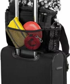 Mobile Dog Gear||Frisco Mobile Dog Gear Week Away Tote Travel Bag, Black, Medium/Large + Frisco Hypoallergenic Grooming Wipes with Aloe for Dogs & Cats, Unscented, 50 count -The Frisco Store 303696 PT3. SY630 V1623046648