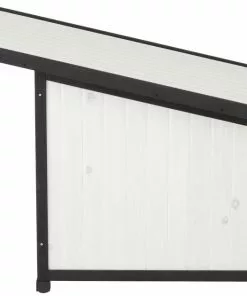 Frisco Modern Wooden Outdoor Dog House, White -The Frisco Store 304037 PT3. SY630 V1641481357