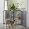 Frisco Arch 4-Panel Solid Wood Dog Gate 1 Frisco Arch 4-Panel Solid Wood Dog Gate -The Frisco Store 305151 MAIN. SY630 V1639669145