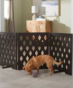 Frisco Deco Diamond Shape 3-Panel Dog Gate